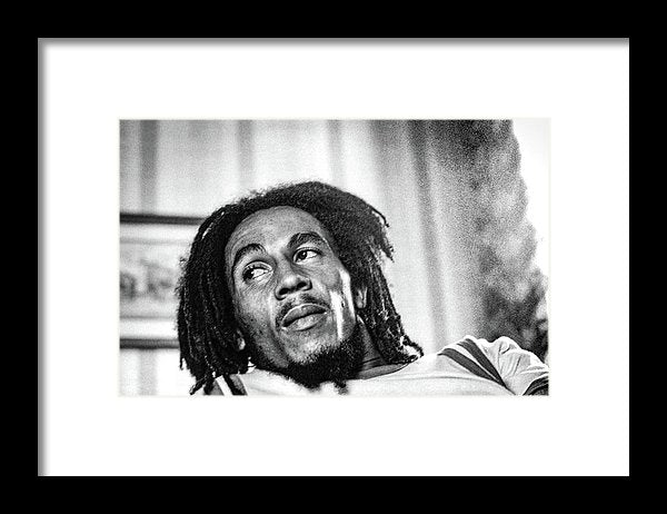 Bob Marley During Interview - Framed Print