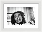 Bob Marley During Interview - Framed Print
