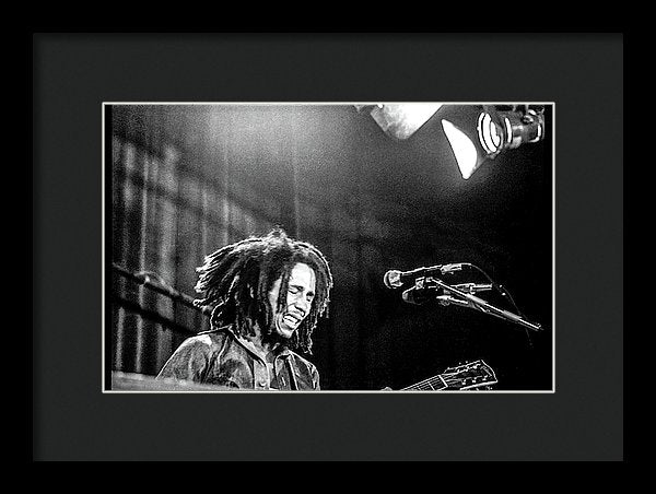 Bob Marley In Concert - Framed Print