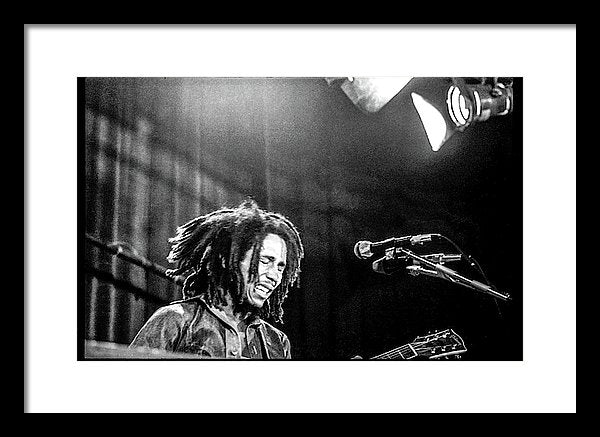 Bob Marley In Concert - Framed Print
