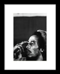 Bob Marley In Thought - Framed Print