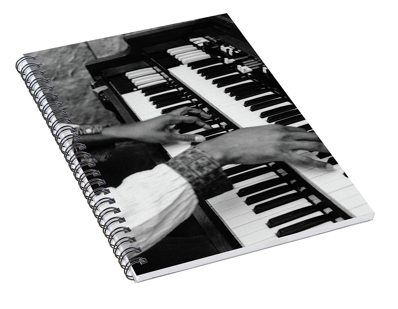 Hands Of Music  Musician Wya - Spiral Notebook