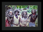 Peter Tosh In Yard With His Bred'ren  - Framed Print