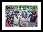 Peter Tosh In Yard With His Bred'ren  - Framed Print