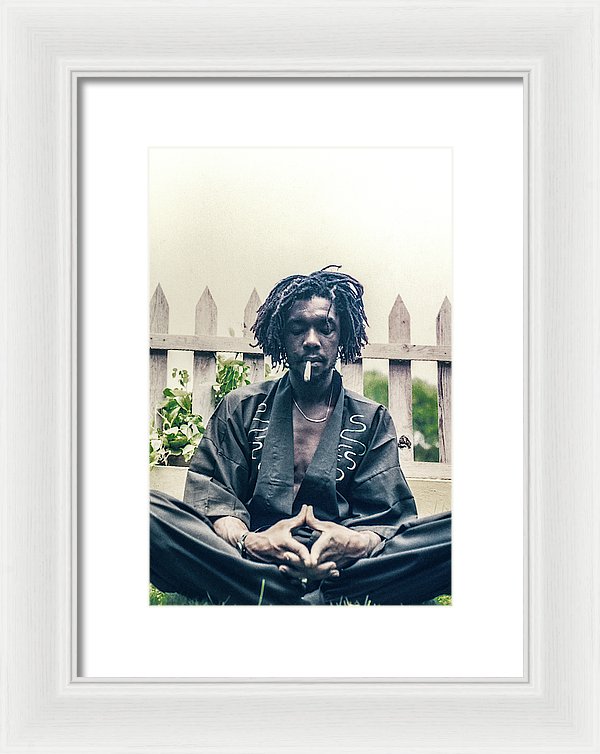 Peter Tosh In Meditation With Spliff - Framed Print