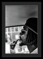 Peter Tosh Profile With Herb Pipe  - Framed Print