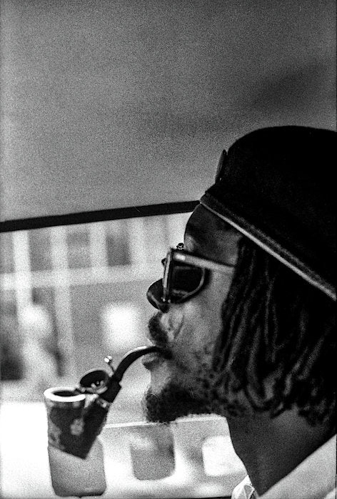Peter Tosh Profile With Herb Pipe  - Art Print