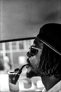 Peter Tosh Profile With Herb Pipe  - Art Print