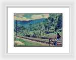 Peter Tosh Waiting For The Roots Man By The Tracks- Framed Print