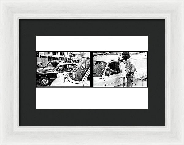 Peter Tosh Talking With Locals  - Framed Print