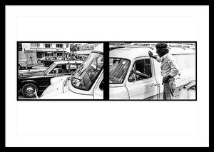 Peter Tosh Talks To Someone In Traffic - Framed Print