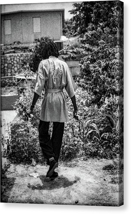 Peter Tosh Walking In His Yard - Canvas Print