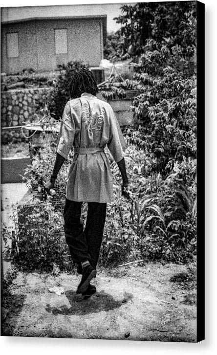Peter Tosh Walking In His Yard - Canvas Print