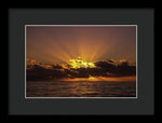 Sunset In Jamaica - Framed Print