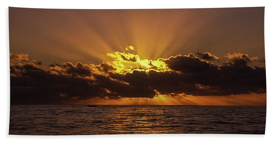 Sunset In Jamaica - Beach Towel