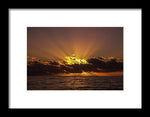 Sunset In Jamaica - Framed Print