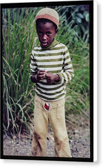 Young Boy in Jamaica In Jamaica- Canvas Print