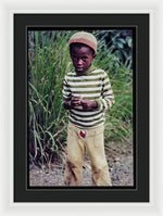 Young Boy In Jamaica - Framed Print