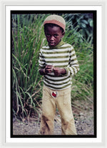 Young Boy In Jamaica - Framed Print