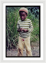Young Boy In Jamaica - Framed Print